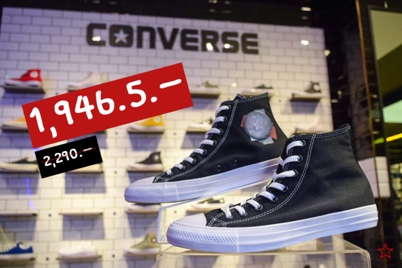 CONVERSE 165091C CHUCK TAYLOR ALL STAR SPACE RACER HI BLACK/ENAMEL RED/WHITE