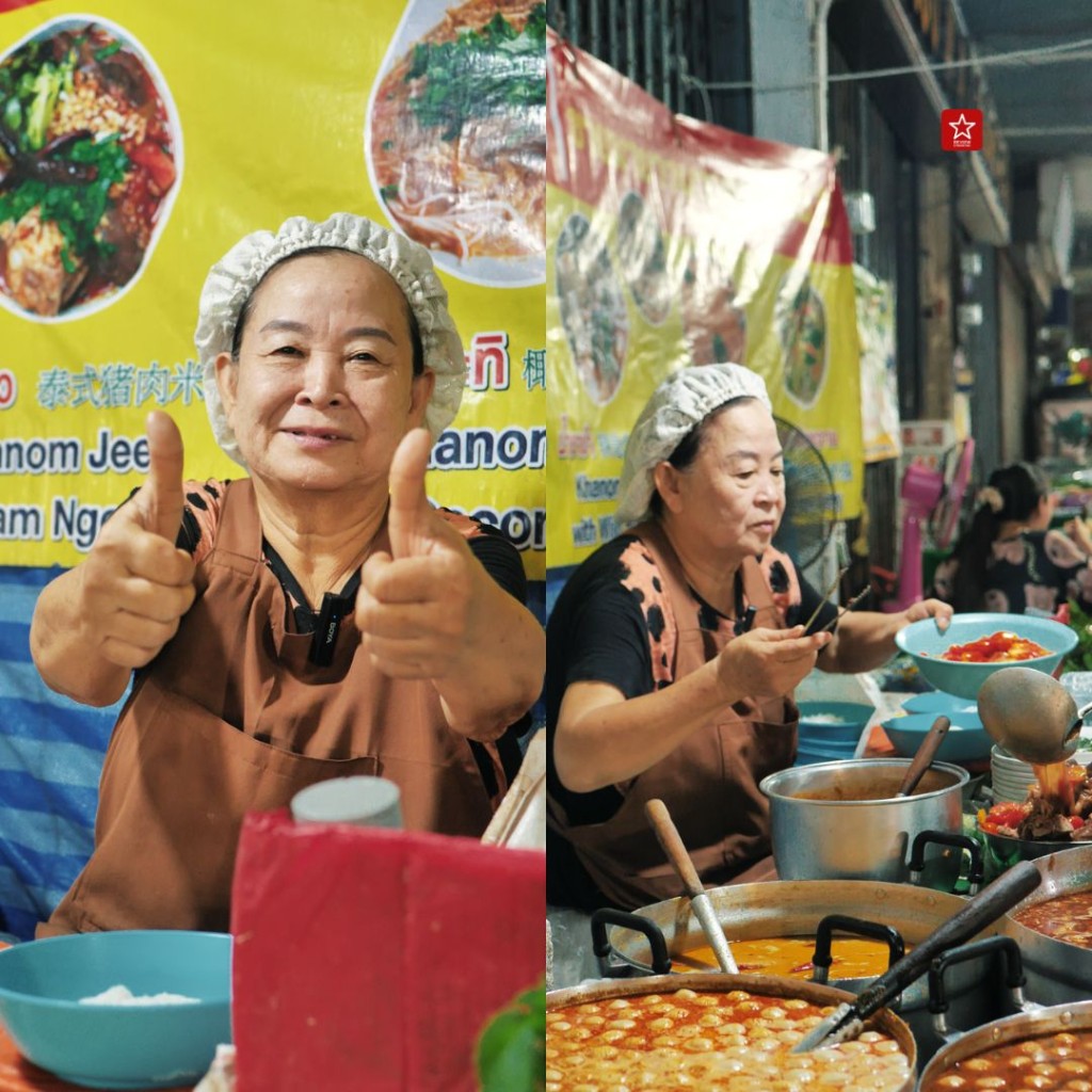 ขนมจีนป้ากันเองใต้สะพานลอยกาดหลวง_3